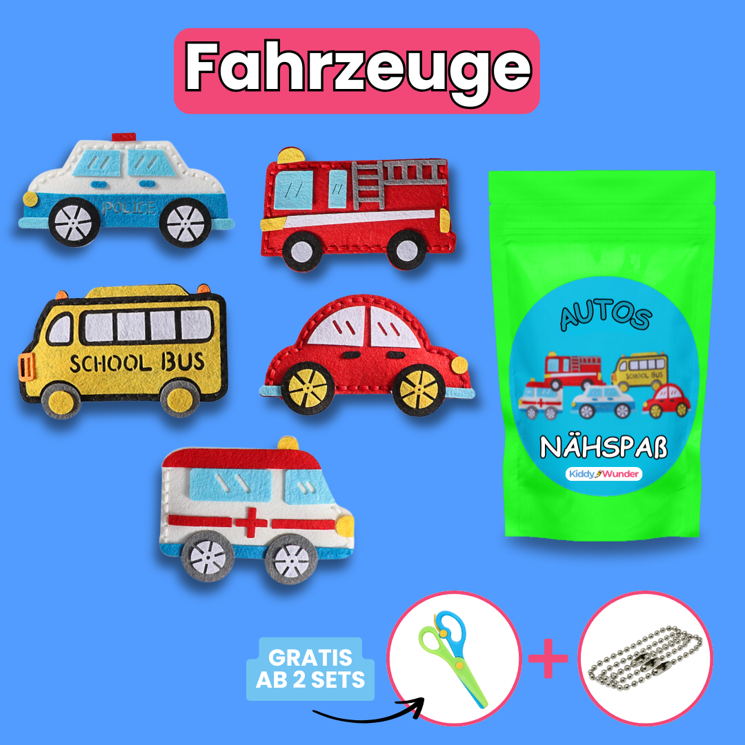 Nähspaß – Kreatives Nähset für Kinder - KiddyWunder™