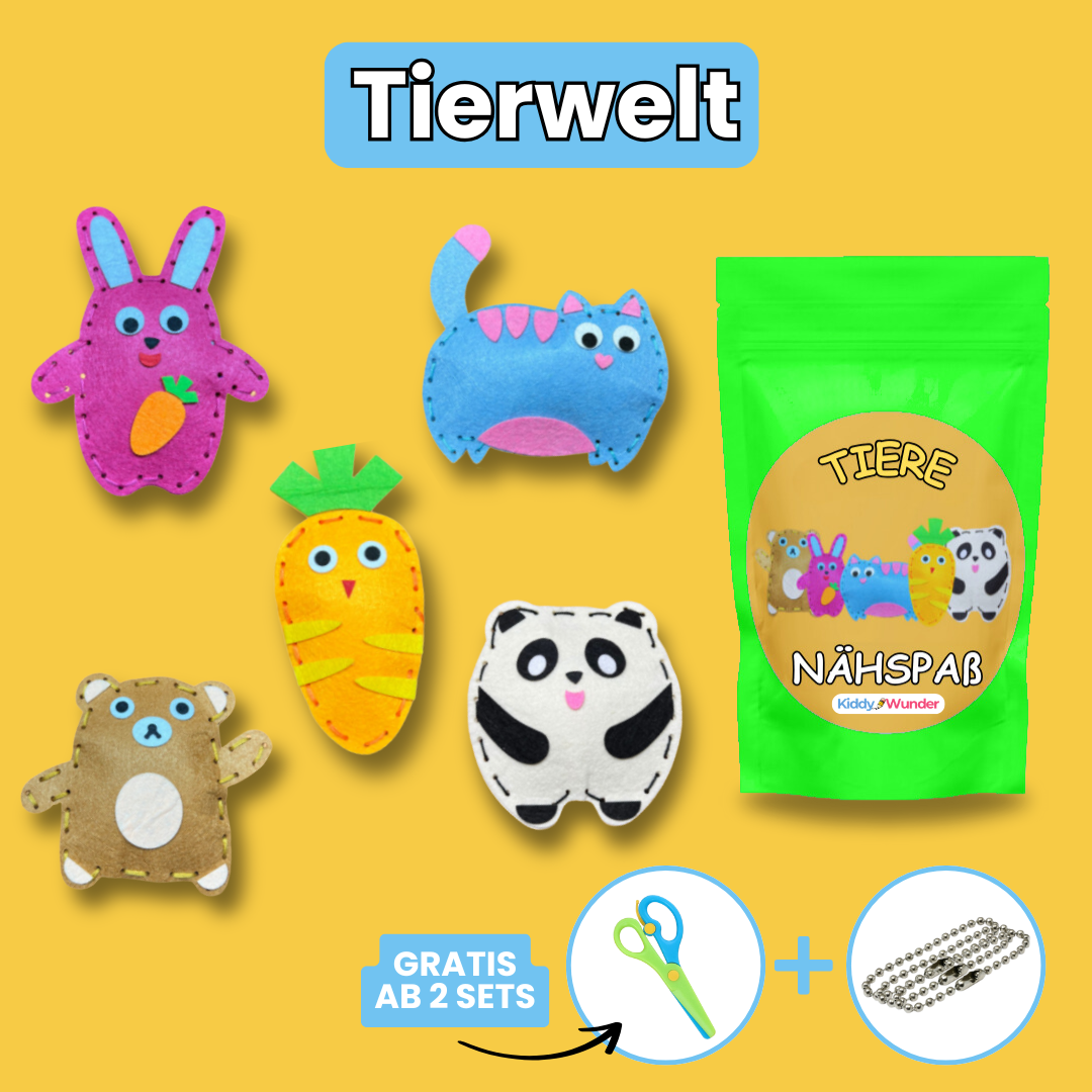Nähspaß – Kreatives Nähset für Kinder - KiddyWunder™