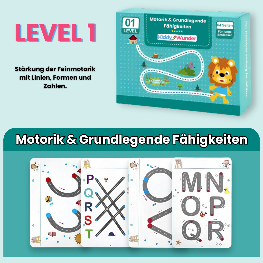 LernBücher – 3-Level-Lernset für Kinder - KiddyWunder™
