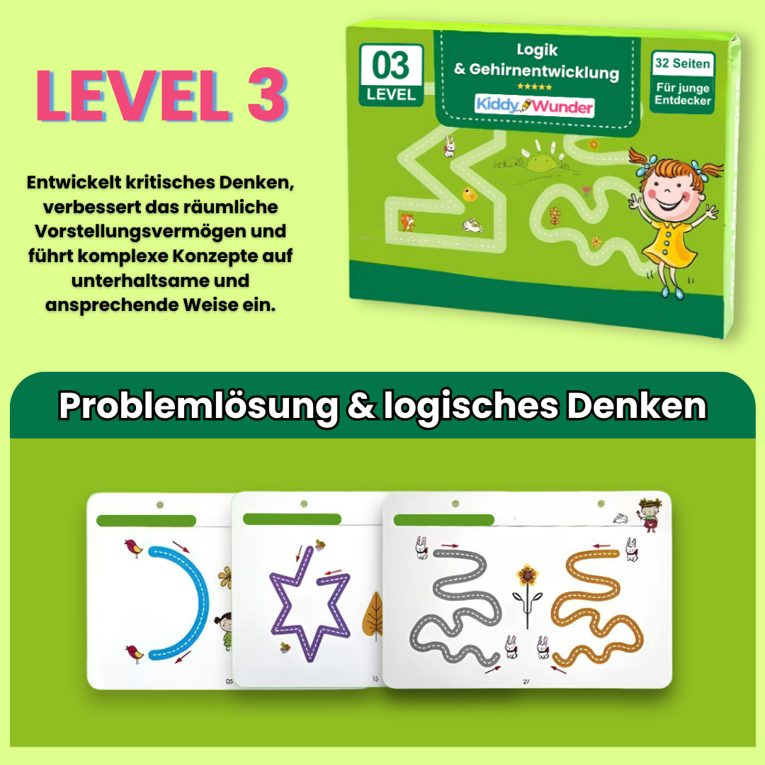 LernBücher – 3-Level-Lernset für Kinder - KiddyWunder™