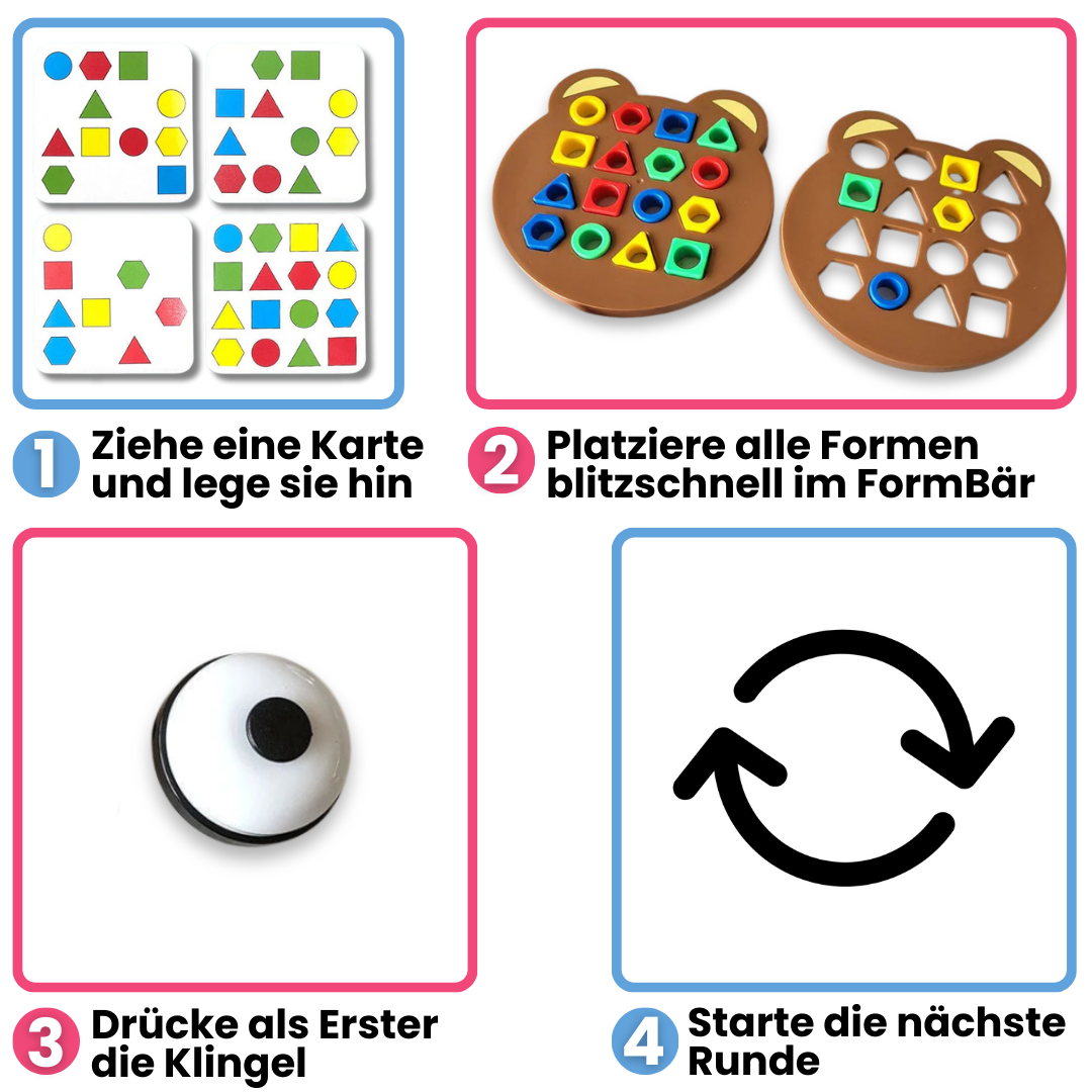 FormBär - Familienspiel zum Formenlernen - KiddyWunder™